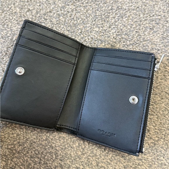Black Coach BiFold Wallet - Picture 3 of 6